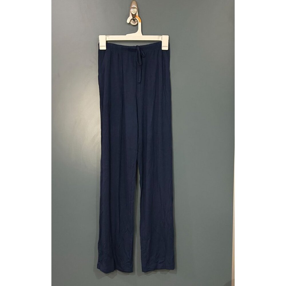 NWT Women's Cloud Knit Modal Pajama Pants - Auden Navy Blue M